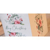 Scatola per Confezione Regalo Natale Porta Panettone Bottiglia Valigetta Grande Carta Bianco Merry Christmas 430x240H [40e49385]