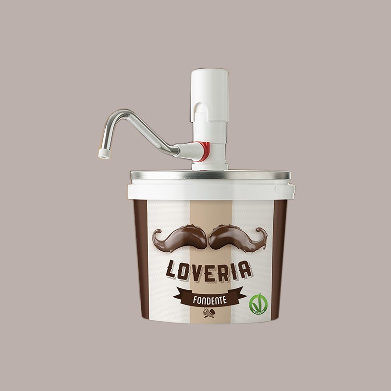 Dispenser Dosatore in Acciaio per Creme Spalmabili (Barattolo 5,5 Kg) Loveria Leagel [1bd6491c]
