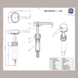 Dispenser Erogatore Dosatore con Pompa in Acciaio per Creme e Salse Menz&Gasser [a299bc05]