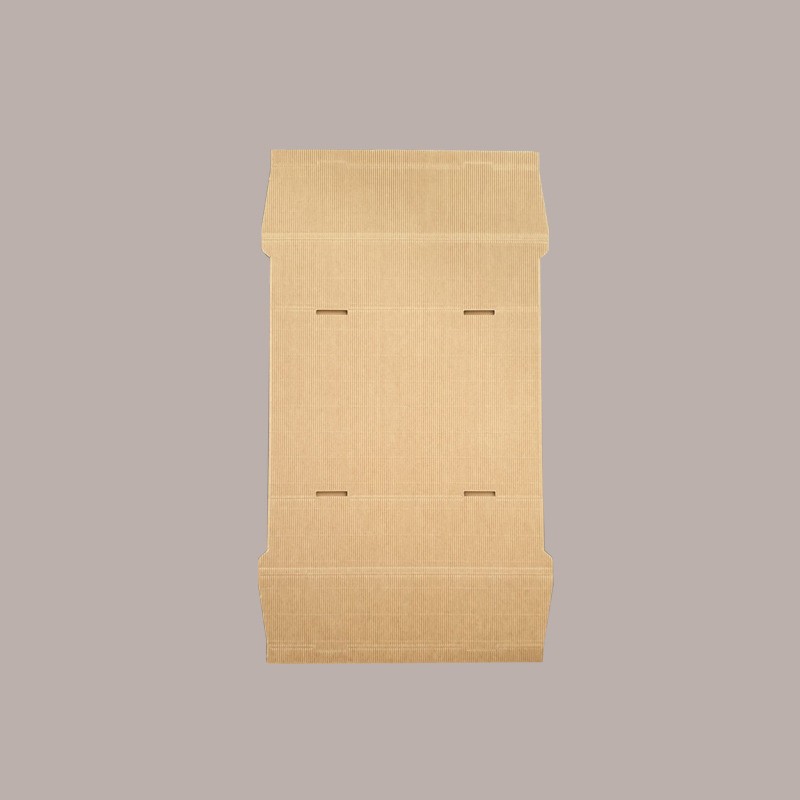 Cesto per Confezioni Regalo Natalizie in Cartoncino Avana Ondulato Rettangolare Piccolo 320x220H85mm 10 Pz [f307dc33]