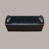 Cesto per Confezioni Regalo Natalizie in Cartoncino Nero Ondulato Rettangolare Grande 430x300H100mm 10 Pz [fe1641ec]