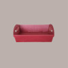 Cesto per Confezioni Regalo Natalizie in Cartoncino Bordeaux Ondulato Rettangolare Mini 220x155H60mm 10 Pz [d295906e]