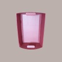 Cesto per Confezioni Regalo Natalizie in Cartoncino Bordeaux Ondulato Rettangolare Grande 430x300H100mm 10 Pz [98630154]
