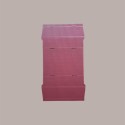 Cesto per Confezioni Regalo Natalizie in Cartoncino Bordeaux Ondulato Rettangolare Grande 430x300H100mm 10 Pz [2f7ec050]