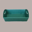 Cesto per Confezioni Regalo Natalizie in Cartoncino Ondulato Verde Rettangolare Piccolo 320x220H85mm 10 Pz [0e1c1ba7]