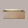 Cesto per Confezioni Regalo Natalizie Vassoio in Cartoncino grafica Seta Oro Rettangolare Piccolo 310x240H105mm 10 Pz [3a2004af]