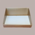 Cesto per Confezioni Regalo Natalizie Vassoio in Cartoncino grafica Seta Oro Rettangolare Grande 400x320H150mm 5 Pz [0a911daa]