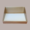 Cesto per Confezioni Regalo Natalizie Vassoio in Cartoncino grafica Seta Oro Rettangolare Grande 400x320H150mm 5 Pz [0a911daa]