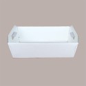 Cesto per Confezioni Regalo Natalizie in Cartoncino grafica Seta Bianco Rettangolare Grande 400x300H120mm 10 Pz [014200cf]