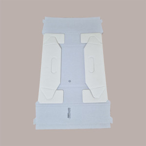 Cesto per Confezioni Regalo Natalizie in Cartoncino grafica Seta Bianco Rettangolare Piccolo 310x220H90mm 10 Pz [ffa4ceb6]