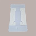 Cesto per Confezioni Regalo Natalizie in Cartoncino grafica Seta Bianco Rettangolare Piccolo 310x220H90mm 10 Pz [ffa4ceb6]