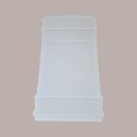 Cesto per Confezioni Regalo Natalizie in Cartoncino grafica Seta Bianco Rettangolare Piccolo 310x220H90mm 10 Pz [48b90fb2]