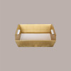 Cesto per Confezioni Regalo Natalizie in Cartoncino grafica Skin Oro Rettangolare Piccolo 310x220H90mm 10 Pz [29a517ed]
