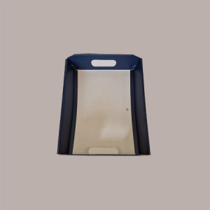 Cesto per Confezioni Regalo Natalizie in Cartoncino grafica Spot Blu Rettangolare Piccolo 310x220H90mm 10 Pz [8486d9e6]