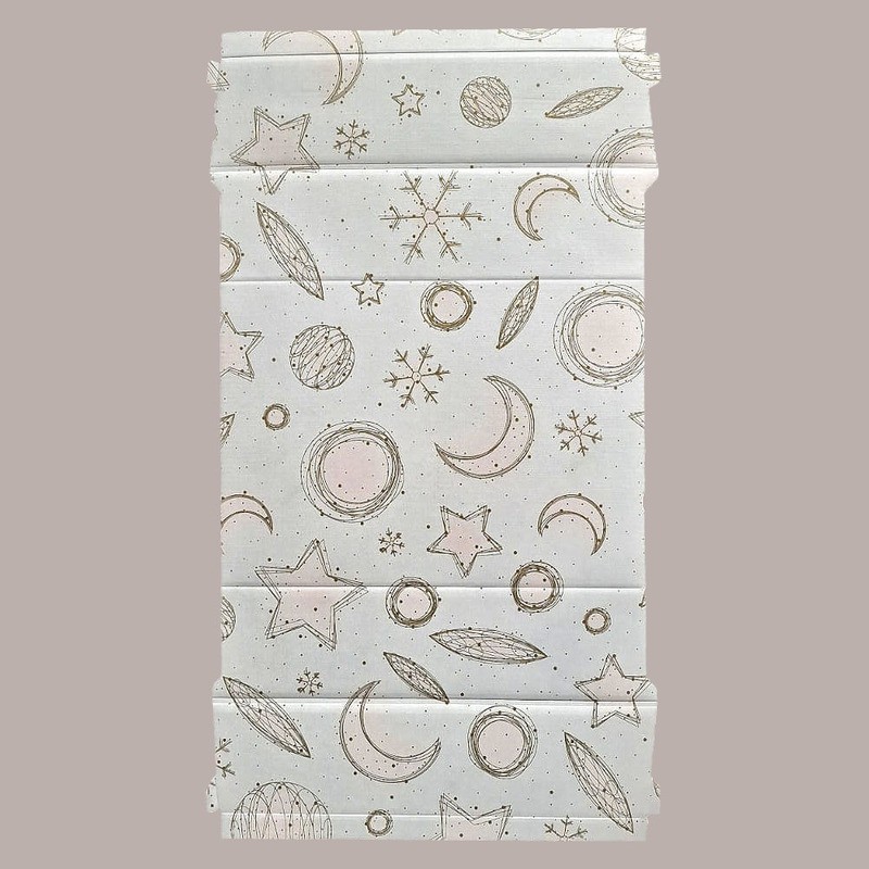 Cesto per Confezioni Regalo Natalizie in Cartoncino grafica White Rettangolare Medio 370x260H70mm 10 Pz [afae3722]