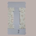 Cesto per Confezioni Regalo Natalizie in Cartoncino grafica White Rettangolare Medio 370x260H70mm 10 Pz [aafe703c]