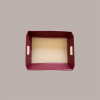 Cesto per Confezione Regalo in Cartoncino Seta Bordeaux Rettangolare Gigante 520x410H135mm 5 Pz [c25b5ce7]