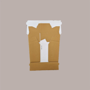 Cesto per Confezione Regalo  in Cartoncino Seta Oro Rettangolare Gigante 520x410H135mm 5 Pz