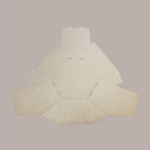 Cesto per Confezioni Natalizie Vassoio in Cartoncino Avana Liscio Esagonale Piccolo 200x170H70mm 10 Pz [38e6f18b]