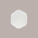 Cesto per Confezioni Natalizie 380x300H100mm Vassoio in Cartoncino Fibra Bianco Esagonale Medio 5 Pz [3016ab74]