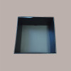 Cesto per Confezioni Natalizie Vassoio Conico in Cartoncino Nero grafica effetto pelle quadrato piccolo 260x260H100mm [d94e5246]
