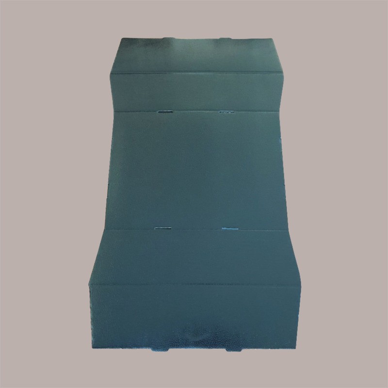 Cesto per Confezioni Natalizie Vassoio Conico in Cartoncino Nero grafica effetto pelle rettangolare grande 400x300H11 [88d6ae75]