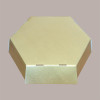 Cesto per Confezioni Natalizie Vassoio in Cartoncino Skin Oro Esagonale Medio 380x300H100mm 5 Pz [a96cce7a]