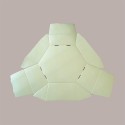 Cesto per Confezioni Natalizie Vassoio in Cartoncino Skin Oro Esagonale Medio 380x300H100mm 5 Pz [ac3c8964]