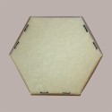 Cesto per Confezioni Natalizie Vassoio in Cartoncino Avana Liscio Esagonale Piccolo 290x230H85mm 10 Pz [ee0a29de]