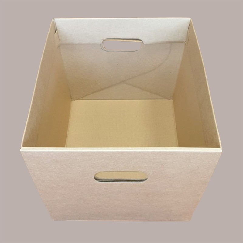 Cesto per Confezioni Natalizie Vassoio Conico in Cartoncino Avana Liscio Rettangolare Grande 435x280H230mm 10 Pz [6cea04a3]