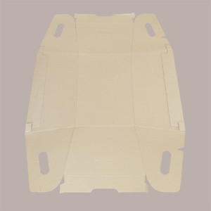 Cesto per Confezioni Natalizie Vassoio Conico in Cartoncino Avana Liscio Rettangolare Grande 435x280H230mm 10 Pz [dbf7c5a7]