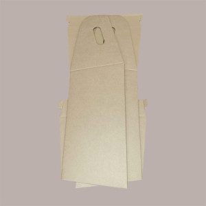 Cesto per Confezioni Natalizie Vassoio Conico in Cartoncino Avana Liscio Rettangolare Grande 435x280H230mm 10 Pz [02d186aa]