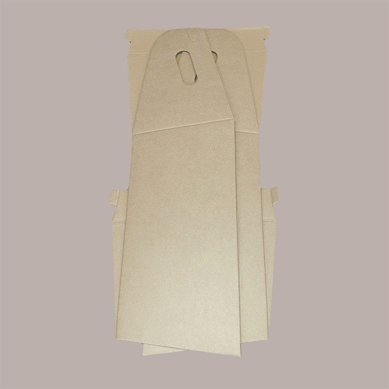 Cesto per Confezioni Natalizie Vassoio Conico in Cartoncino Avana Liscio Rettangolare Grande 435x280H230mm 10 Pz [02d186aa]