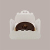 Scatola Porta Torta Rettangolare Grande Cartoncino Bianco grafica damasco 33x44H7cm 5 Pz [8f76b195]