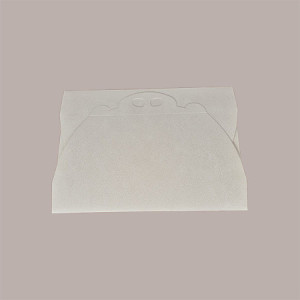 Scatola Porta Torta Rettangolare Grande Cartoncino Bianco grafica effetto pelle 33x44H7cm 5 Pz [885a7f1c]