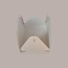 Scatola Porta Torta Rettangolare Grande Cartoncino Bianco grafica effetto pelle 33x44H7cm 5 Pz [3f47be18]