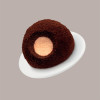 Coppa Tartufo Gelato Plastica Base Marrone Coperchio Trasparente 90cc 50 pz [361c5b2e]