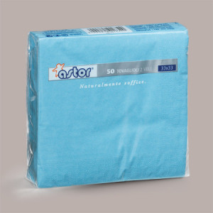 Tovagliolo Carta Ovatta Azzurro 33x33 Festa Bambino 100 Pz [71b82eb6]