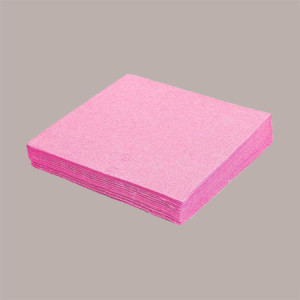 Tovagliolo in Carta Ovatta Rosa 33x33cm Ideale per Festa Bambina 100 Pz
