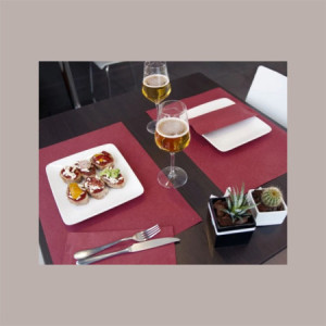 Tovaglietta Cartapaglia Bordeaux per Tavolo 30x40 cm 200 Pz