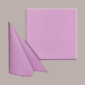Tovagliolo Carta 2 Veli Lilla Effetto Tessuto Mirò Astor 38x38cm 80 Pz
