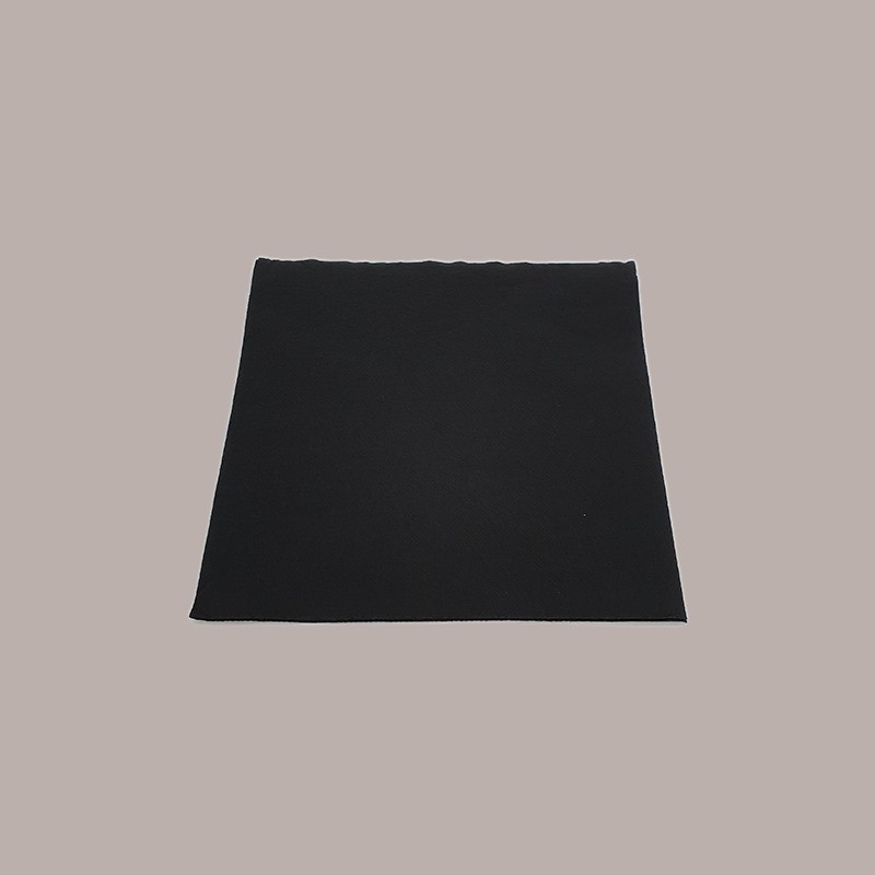 Tovagliolo Carta 2 Veli Nero Effetto Tessuto Mirò Astor 38x38cm 80 Pz [9edaf92b]