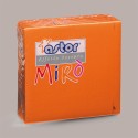 Tovagliolo Carta 2 Veli Arancio Effetto Tessuto Mirò Astor 38x38cm 80 Pz [aef521ed]