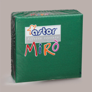 Tovagliolo Carta 2 Veli Verde Foresta Effetto Tessuto Mirò Astor 38x38cm 80 Pz [eef0d17c]