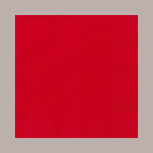 Tovagliolo Carta 2 Veli Rosso Effetto Tessuto Mirò Astor 38x38cm 80 Pz [158c5870]