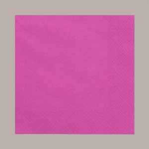 Tovagliolo Carta 2 Veli Fucsia Effetto Tessuto Mirò Astor 38x38cm 80 Pz