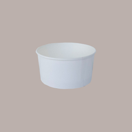 Coppetta Gelato Dessert Piccola Carta Bianca Politenata 80cc 250 Pz [c881f5c7]
