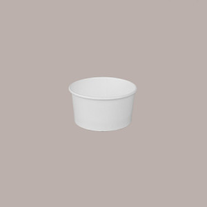 Coppetta Gelato Dessert Piccola Carta Bianca Politenata 80cc 250 Pz [a6ba77ce]