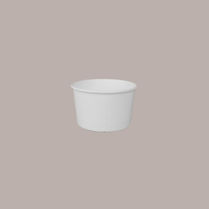 Coppetta Gelato Dessert Piccola Carta Bianca Politenata 60cc 250 Pz [957a9644]