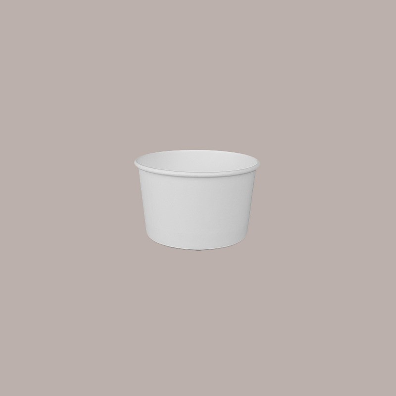 Coppetta Gelato Dessert Piccola Carta Bianca Politenata 60cc 250 Pz [957a9644]